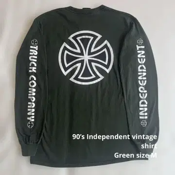 90's Independent 빈티지 롱T 그린 M 사이즈