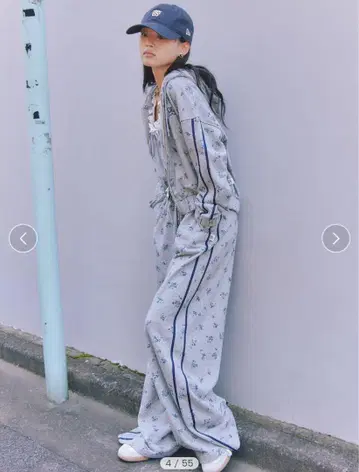 스나이델 컷 스웨트 와이드 팬츠