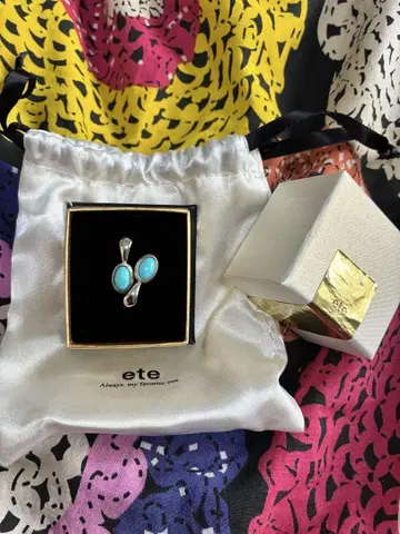 ete 터콰이즈 실버 귀걸이