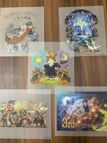 옥토패스 트래블러 아트 시트 5매 세트 대륙의 패자