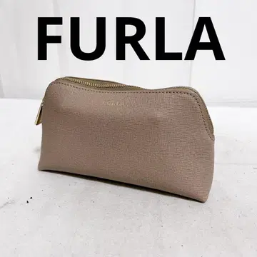 유161 FURLA 파우치 소품함 멀티 케이스 훌라 베이지
