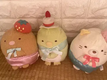스미코구라시 봉제 인형 세트 (브라운 그린 화이트)