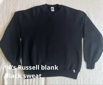 90년대 Russell 블랙 맨투맨 L 사이즈 멕시코제