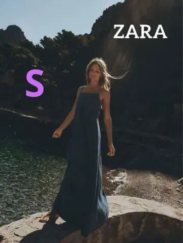 미사용 ZARA 데님 TRF 타키자와 마키코 원피스 S 완판템