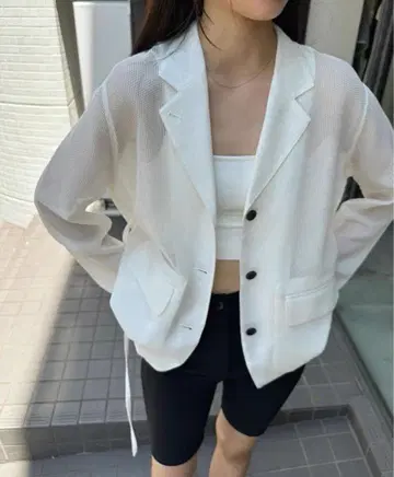 클라네 MESH TAILORED JACKET
