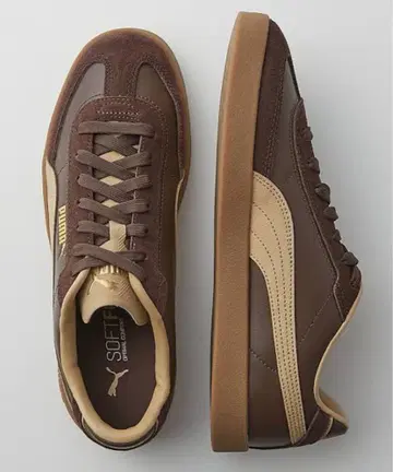 새상품급 PUMA club 2 era 브라운 골드 에스프레소 26.5