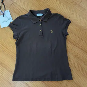MONCLER 브라운 피케 셔츠