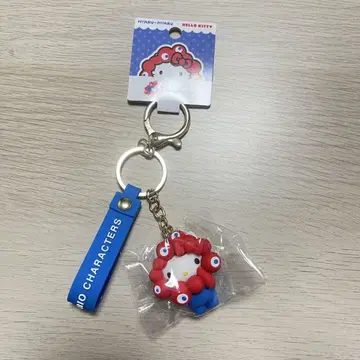 먁먁 헬로키티 입체 마스코트 스트랩 오사카 엑스포 회장 구매