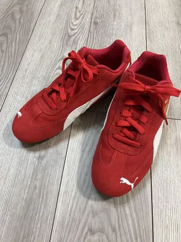 새상품 미사용 PUMA 스피드캣 빨간색 25.0