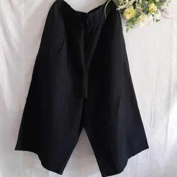 거즈# 루미 팬츠 린넨 코튼 블랙