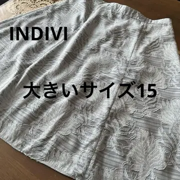 새상품급 빅 사이즈 15 인디비 허리밴딩 스커트
