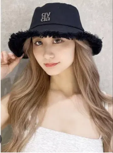 제이다 모자 블랙 GYDA 프린지 버킷햇