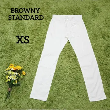 [브라우니 스탠다드] 스키니 팬츠 XS 화이트 데님
