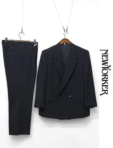 D473/NEWYORKER 셋업 수트 더블 AB7 M 다크 네이비