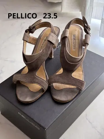 펠리코 PELLICO 샌들 23.5cm 힐 7cm