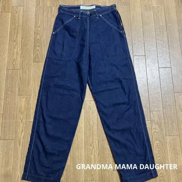 새상품급 GRANDMA MAMA DAUGHTER 사이드 지퍼 데님 팬츠