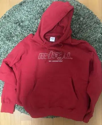 mahagrid. 레드 후드티 S 사이즈