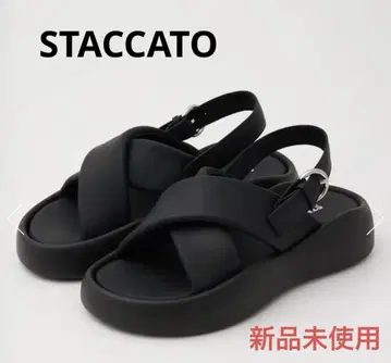 스타카토 STACCATO 페인 크림 플랫폼 샌들