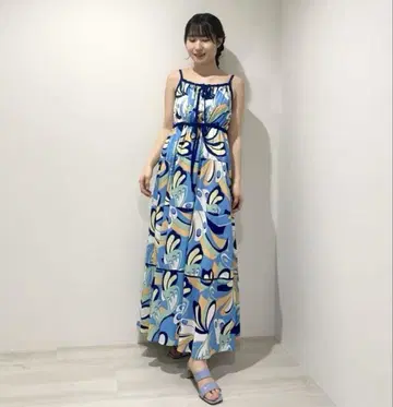 24SS 그레이스 콘티넨탈 키카 버드 프린트 원피스 36 올 패턴
