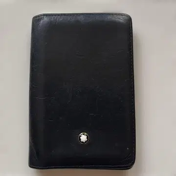 Montblanc 블랙 가죽 명함 지갑