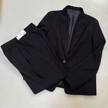 GU 여성용 블랙 자켓 팬츠 셋업 포멀 비즈니스