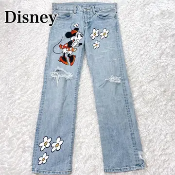 Disney 디즈니 빈티지 미니 데님 팬츠 데미지