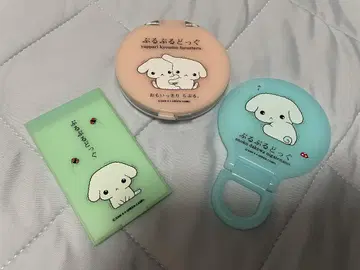 산엑스 부들부들 강아지 거울 세트