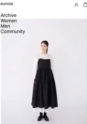 새상품급 eunoia 유노이아 린넨 원피스