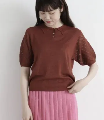 chambre de charme 아일렛 패치워크 풀오버