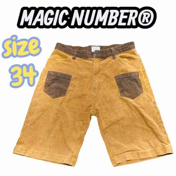 MAGIC NUMBER 숏팬츠 34 코듀로이 매직넘버
