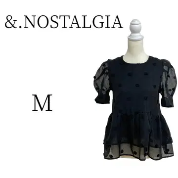 새상품급 &.NOSTALGIA 블랙 반팔 티셔츠 M