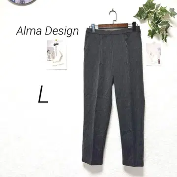 9252-1 Alma Design 테이퍼드 팬츠 L 출퇴근 오피스