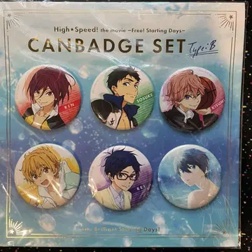 새상품 Free! 하이 스피드! 캔뱃지 세트 Type:B