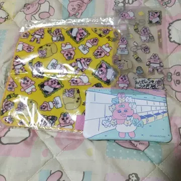 빤쮸토끼 전시회 미니 타월 클리어 씰 POPUP 미니 파우치