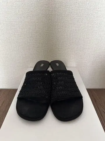ZARA 뜨개질 키튼힐 뮬 35