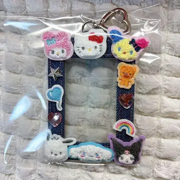 산리오 데님 와펜 디자인 시리즈 카드 케이스