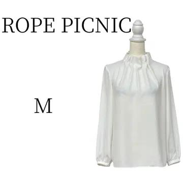 새상품급 ROPE PICNIC 로페피크닉 화이트 긴팔 셔츠 블라우스 M