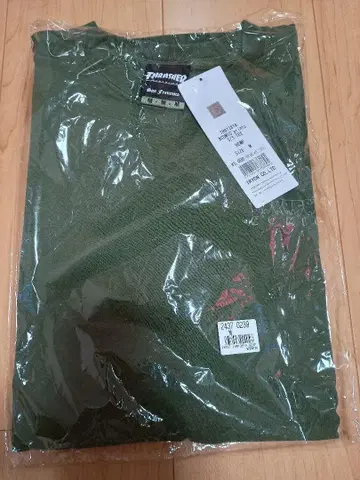 미사용 새상품! [ THRASHER 반팔 티셔츠 ] 헴프