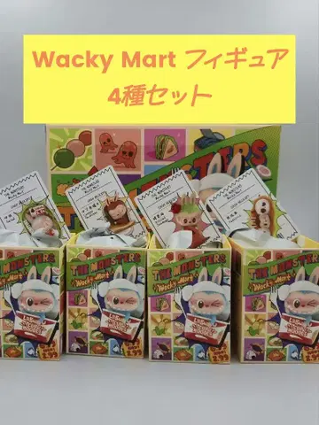 THE MONSTERS Wacky Mart 피규어 4세트 라부부