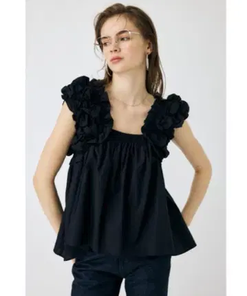 moussy SHOULDER FRILLS 상의