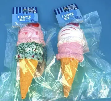 산리오 헬로키티 KT 야와라카 더블 아이스 마스코트 스퀴즈 세트
