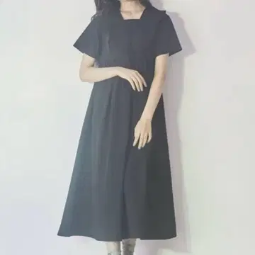 merryjenny 프릴 big 카라 미모레 원피스 블랙