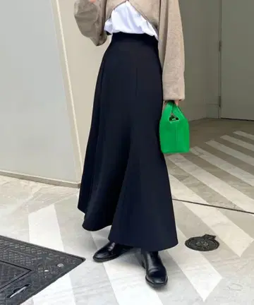 CAPRICIEUX LE'MAGE 스트레치 하이웨스트 머메이드 스커트