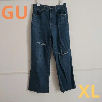 GU 지유 데미지 데님 여성용