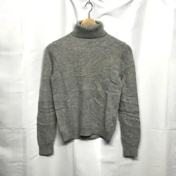 캐시미어 100% 유니클로 UNIQLO 터틀넥 니트 그레이 S