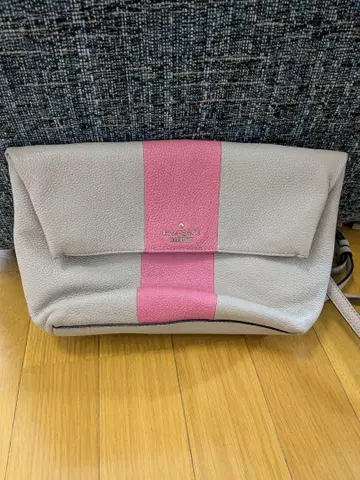 kate spade 그레이 핑크 2way 숄더백 (클러치백 가능)