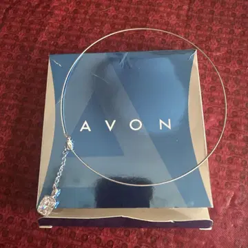 AVON 실버 크리스탈 목걸이