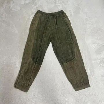 KEBOZ 벨로아 팬츠 카키 올리브 L