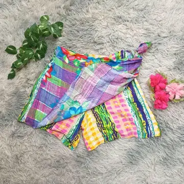 [ Jams World ] 컬러풀 숏팬츠 S 파레오풍 빈티지