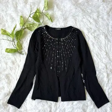 [ MOSAIQUE ] 여성용 긴팔 가디건 (M) 비쥬 울